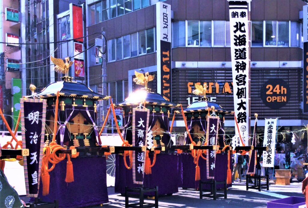 北海道神宮祭の模様